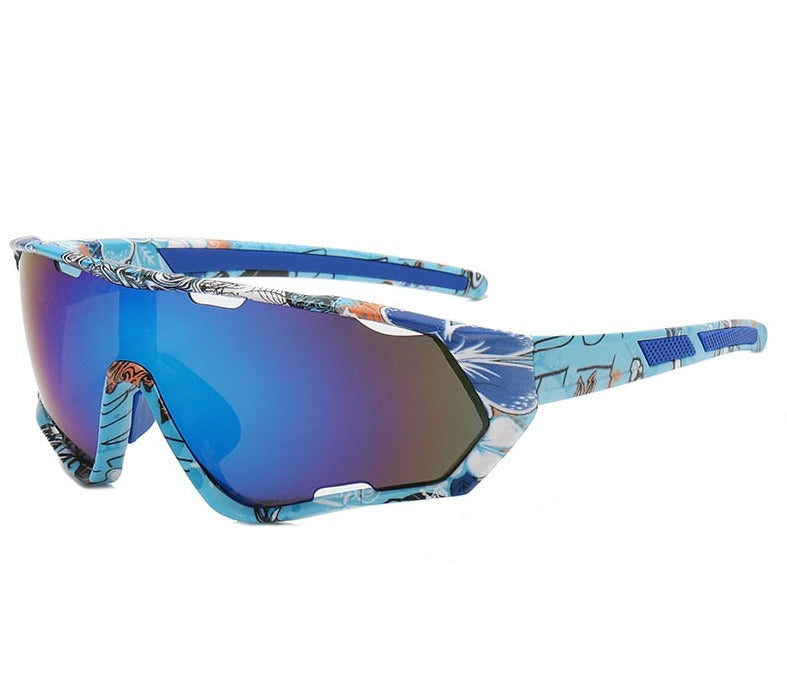 blue sport sunglasses