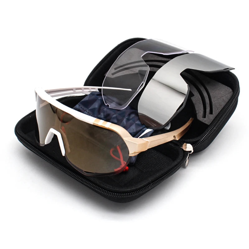 Tea polarized sport sunglasses