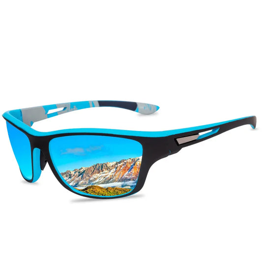 blue sport sunglasses