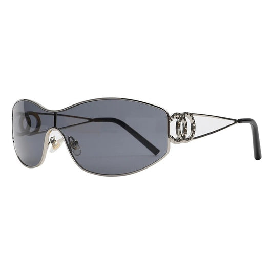 black rimless sunglasses