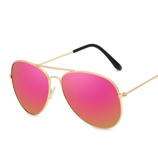 Metallic Aviator Sunglasses