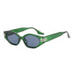 green cat eye sunglasses