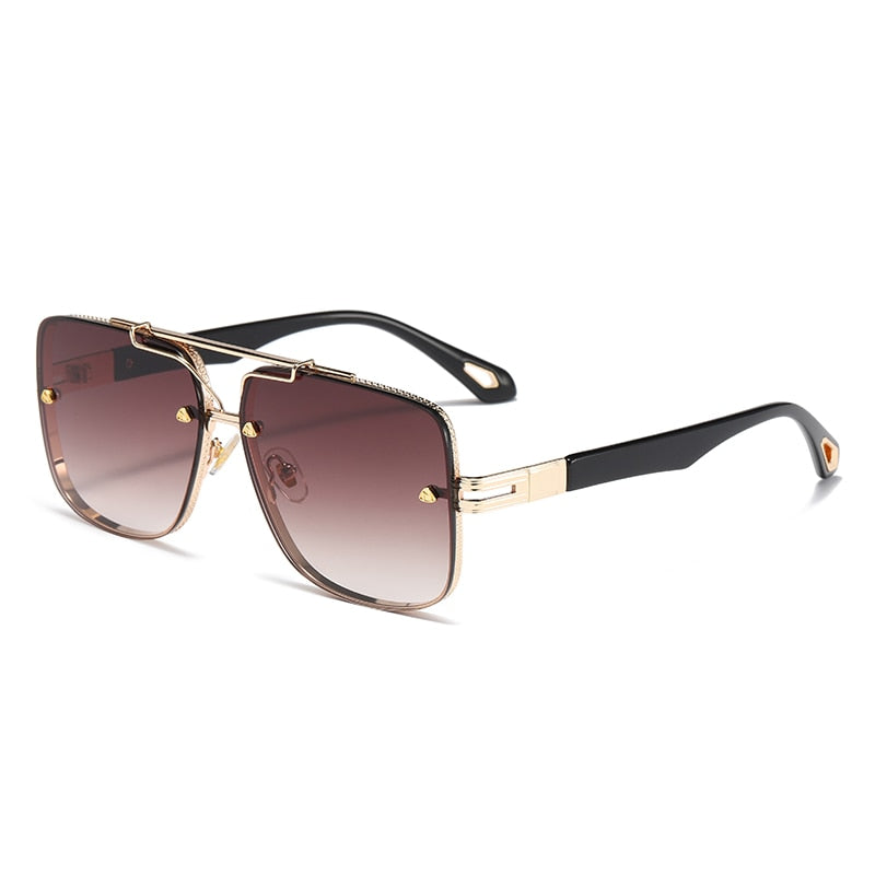 brown square sunglasses