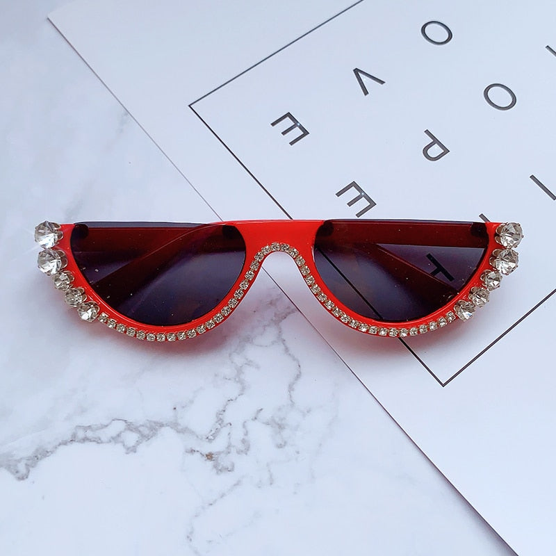 red cat eye sunglasses