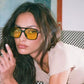 yellow aviator sunglasses women 