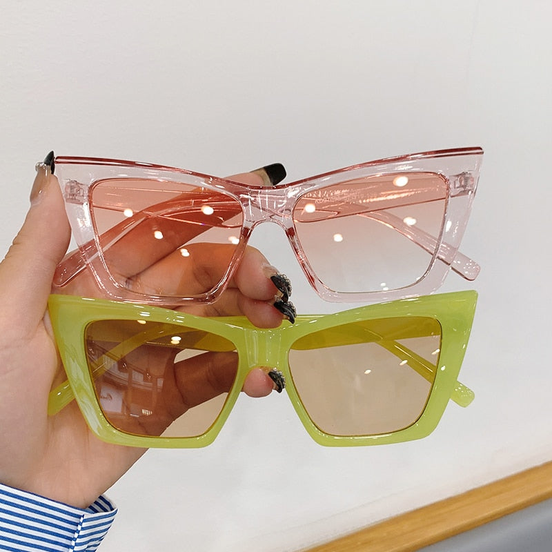 square cat eye sunglasses