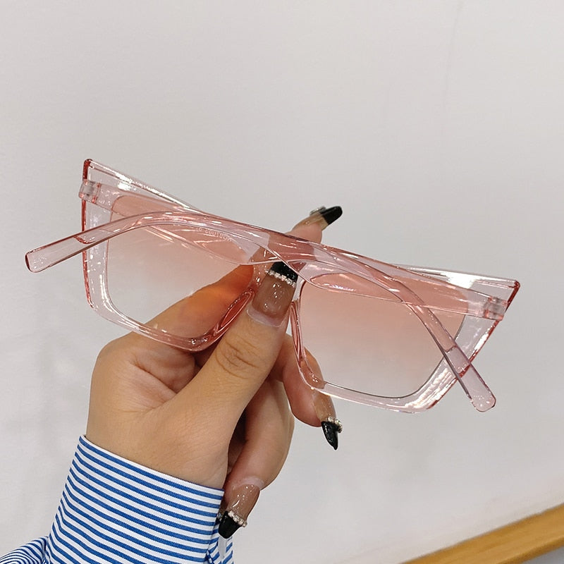 pink square cat eye sunglasses